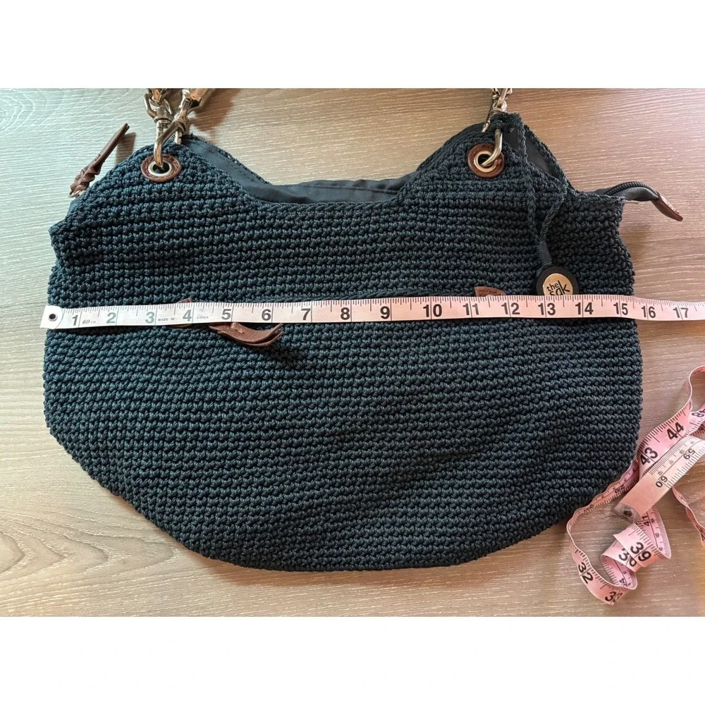 The Sak Indio Crochet Shoulder Bag‎ Braided Strap Hobo boho cottage festival